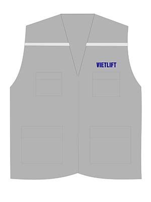 In áo gile đồng phục Công ty CP Thang máy Vietlift