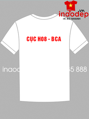 In áo phông Cục H08 - BCA