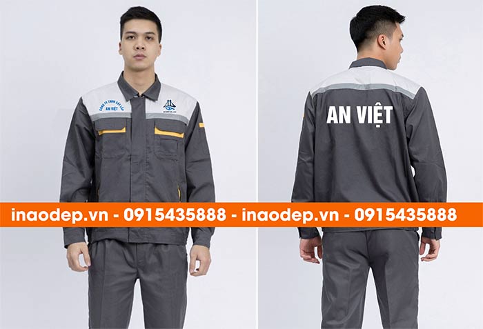 In đồng phục bảo hộ Công ty TNHH Xây lắp An Việt | In dong phuc bao ho