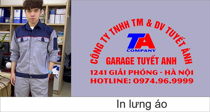 In áo bảo hộ Công ty TNHH TM&DV Tuyết Anh | In dong phuc bao ho