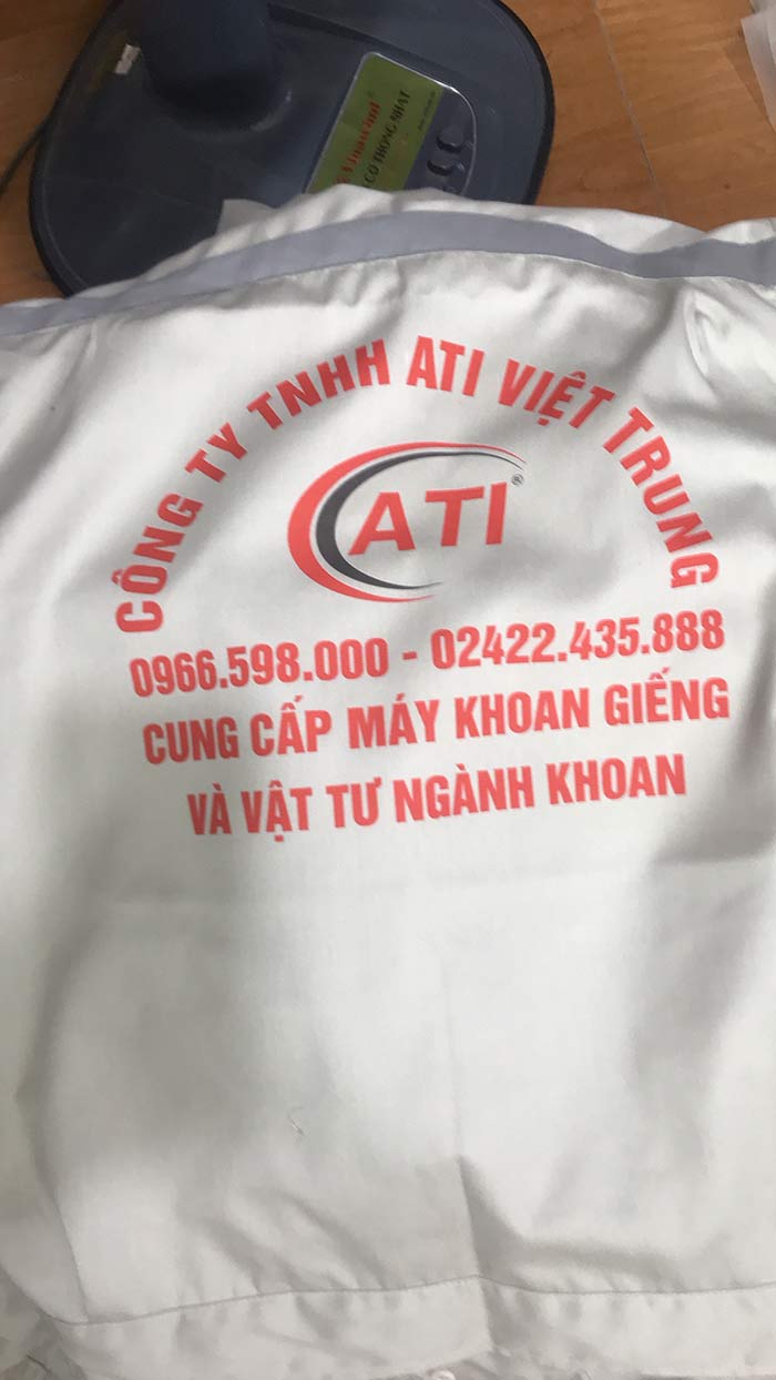 In áo bảo hộ Công ty TNHH ATI Việt Trung | In dong phuc bao ho