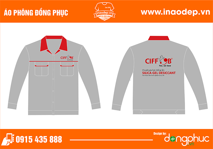 In áo bảo hộ Công ty CIFFOB | In dong phuc bao ho