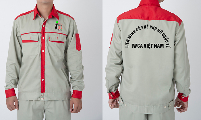In đồng phục bảo hộ Liên minh Cà phê phụ nữ quốc tế  IWCA Việt Nam | In dong phuc bao ho