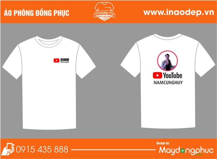 In áo phông Youtube Nam Cung Huy | In ao phong dong phuc