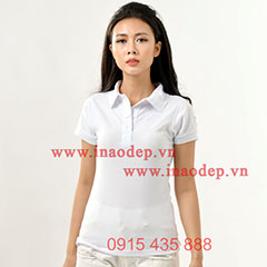 Áo phông polo nữ - Màu trắng