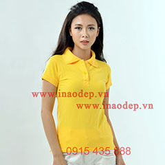 Áo phông polo nữ - Màu vàng chanh