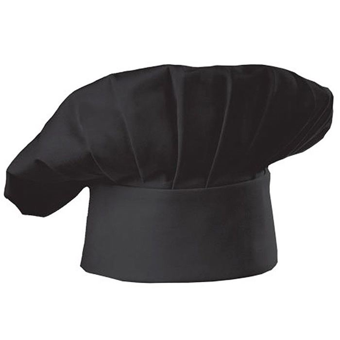 Mũ đầu bếp màu đen