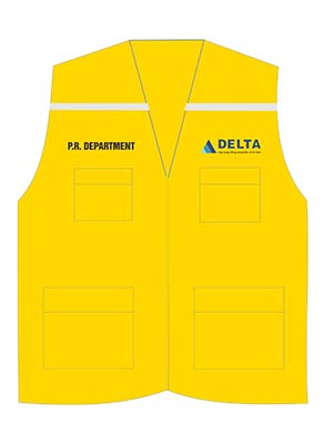 In áo gile đồng phục Bộ phận P.R công ty Delta