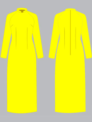 Áo dài đồng phục màu vàng