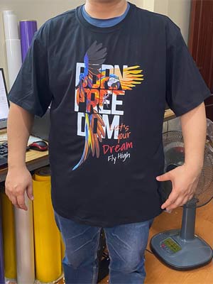 In áo phông Born Freedom