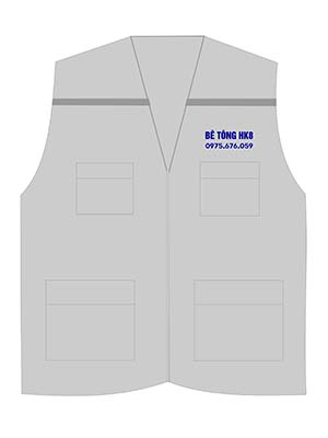 In áo gile đồng phục Công ty Bê tông HK8