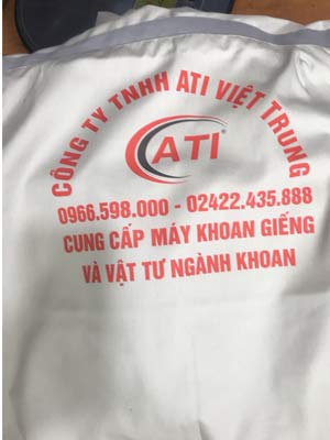 In áo bảo hộ Công ty TNHH ATI Việt Trung