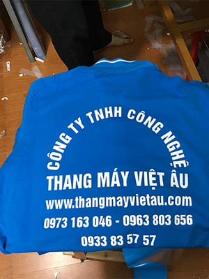 In áo phông Công ty TNHH Công nghệ Thang máy Việt Âu