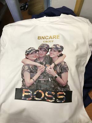 In áo phông nhóm Boss BNCare Group