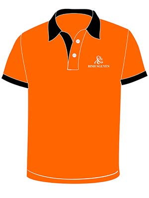 In áo phông màu cam Công ty Bình Nguyên