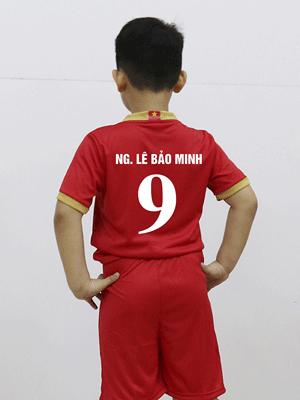 In áo bóng đá Ng.Lê Bảo Minh