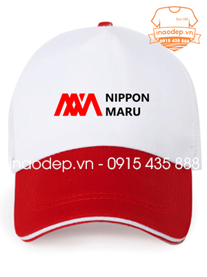 In mũ lưỡi trai Công ty Nippon Maru
