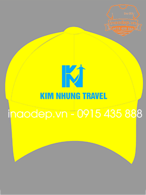 In mũ lưỡi trai Công ty Kim Dung travel