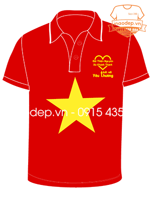 In áo phông Đội thiện nguyện Xã Khánh Thành