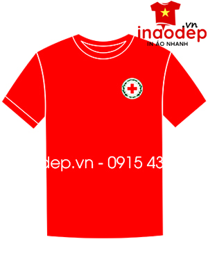 In áo phông Hội chữ thập đỏ Việt nam