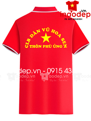 In áo phông CLB Dân vũ Hoa Sen Thôn Phù Ủng