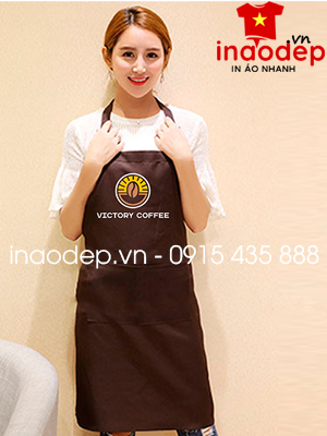 In tạp dề Quán Victory Coffee