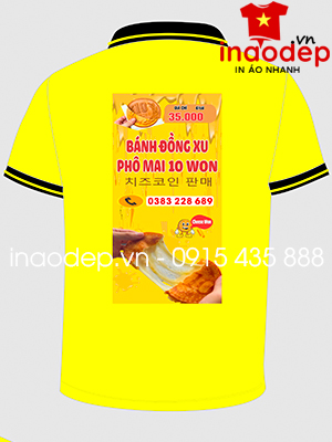 In áo phông Quán Bánh đồng xu phô mai 10 won