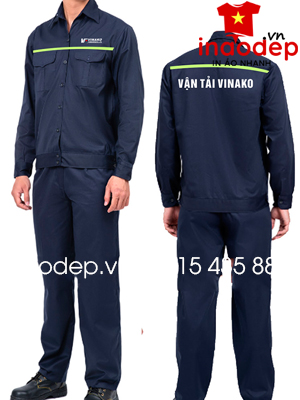 In đồng phục bảo hộ Công ty Vận tải Vinako