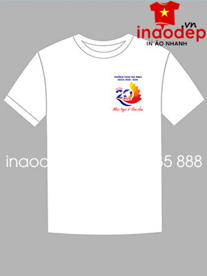 In áo phông Trường THCS Tân Minh khóa 2000-2004 kỉ niệm 20 năm Hội ngộ và Tri ân