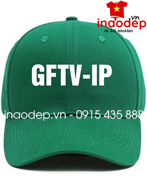 In mũ lưỡi trai đồng phục GFTV-IP