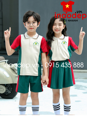 In đồng phục trẻ em Trường mầm non HappyKids