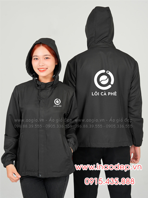 In áo gió đồng phục Lõi Cà Phê