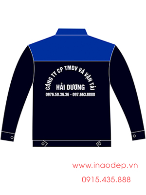In áo bảo hộ Công ty CP TMDV và vận tải Hải Dương