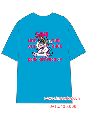 In áo Lớp 5A4 Học vui Chơi khỏe