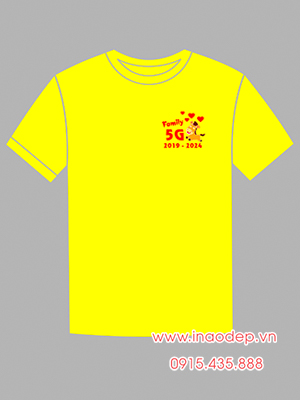 In áo phông Family 5G - Học hết sức Học hết mình