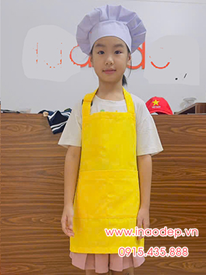 Tạp dề trẻ em màu vàng