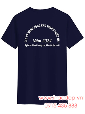 In áo phông CLB Kỹ năng sống cho thanh thiếu nhi Năm 2024