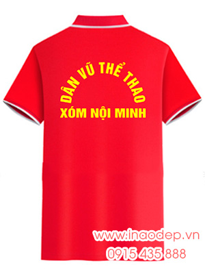 In áo phông CLB Dân vũ Thể thao Xóm Nội Minh