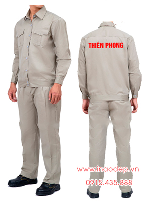 In đồng phục bảo hộ Công ty Thiên Phong