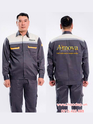 In đồng phục bảo hộ Công ty Amova