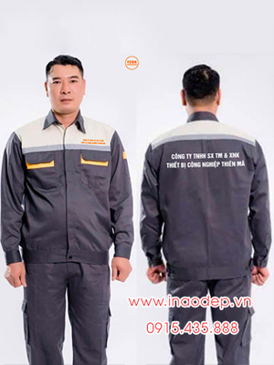 In đồng phục bảo hộ Công ty TNHH SX TM & XNK Thiết bị Công nghiệp Thiên Mã