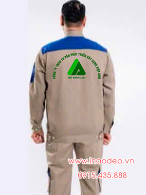 In đồng phục bảo hộ Công ty TNHH Tư vấn Phát triển xây dựng Việt Anh
