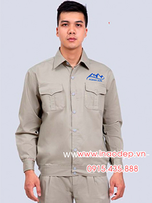 In đồng phục bảo hộ Công ty TNHH Dịch vụ Thương mại Hoành Sơn