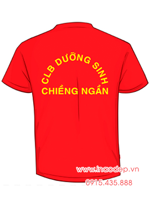 In áo phông CLB Dưỡng sinh Chiềng Ngần