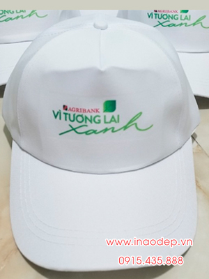 In mũ lưỡi trai Ngân hàng Agribank