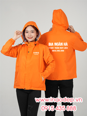 In áo gió đồng phục Bia Ngân Hà