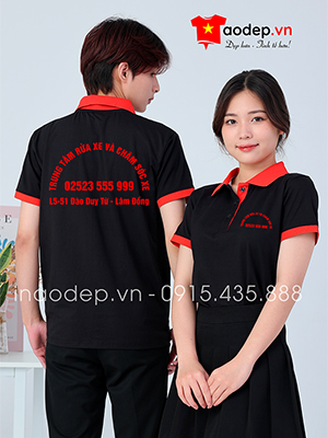 In áo phông Trung tâm rửa xe và chăm sóc xe L5-51 Đào Duy Từ - Lâm Đồng