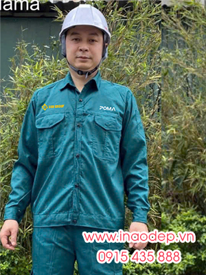 In đồng phục bảo hộ Công ty POMA Sun Group