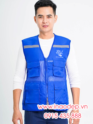 In áo gile Công ty Dịch vụ vệ sinh Vin Clean