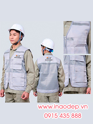 In áo gile SOLIQ Energy Smart Power From Sun